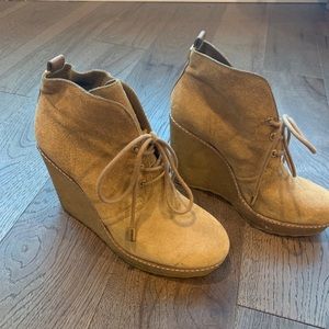 Tory Burch Suede Wedge Boot